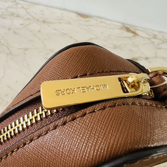 MICHAEL KORS Jet Set Item Luggage Leather Zip Chain East West Crossbody Bag - Picture 8 of 11